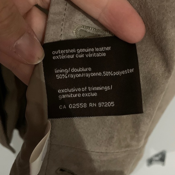 NWOT Danier Mens Leather Jacket size XL - Picture 4 of 6